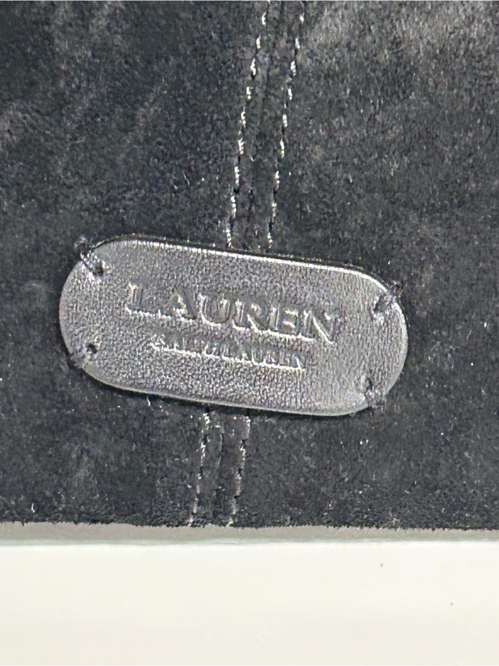 NWOT Ralph Lauren Indian Cove black suede hobo - Picture 4 of 16